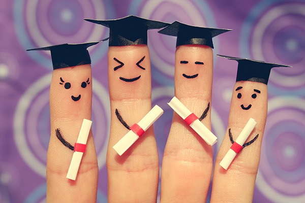 Finger Art of Students. Graduates Holding Diploma l Family Estate Planning​​ | Legacy Law Group