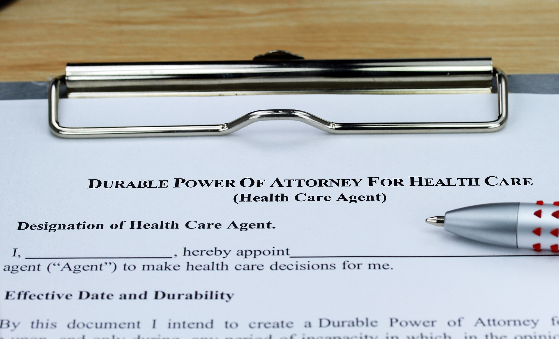 Durable Power of Attorney for Health Care Form | Elder Law Lawyer in WA​​​ | Legacy Law Group